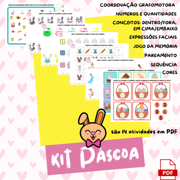 KIT PÁSCOA - Atividades em PDF