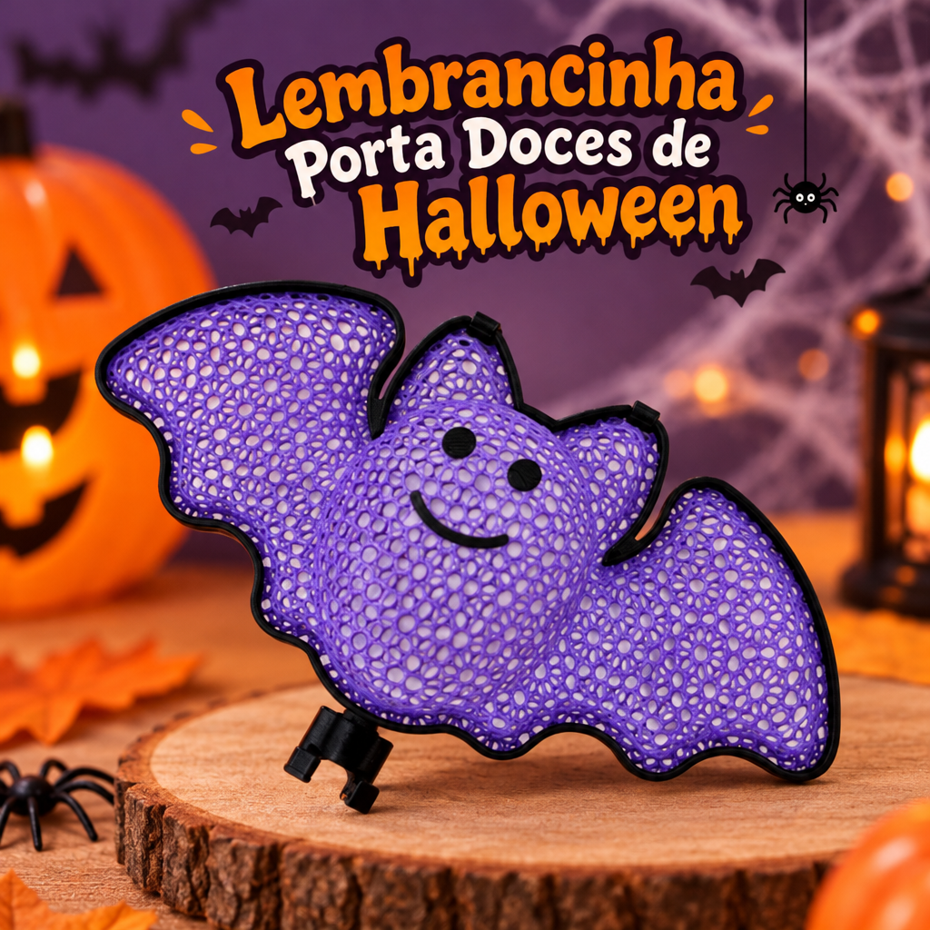 Decoração Lembrancinha Halloween Morcego Porta Doces Festa - Imagem 6
